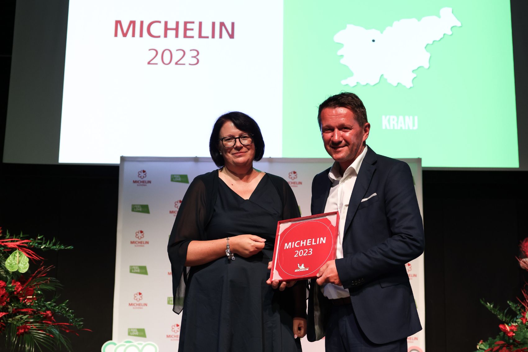 Krištof Bolka (Gostilna Krištof) ob prejemu oznake Michelin Select. Foto: Jošt Gantar za STO